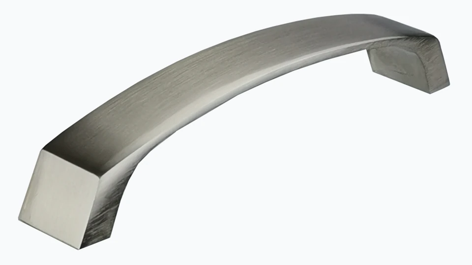 Moebelgriff Alina, Aluminium nikel Transparentlack galvanisiert